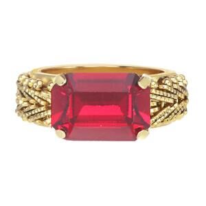 NEW TOVA women's katie scarlet ring in red